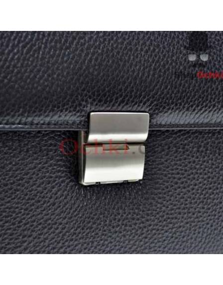 Портфель мужской Desisan, 216-011, кожа, черный