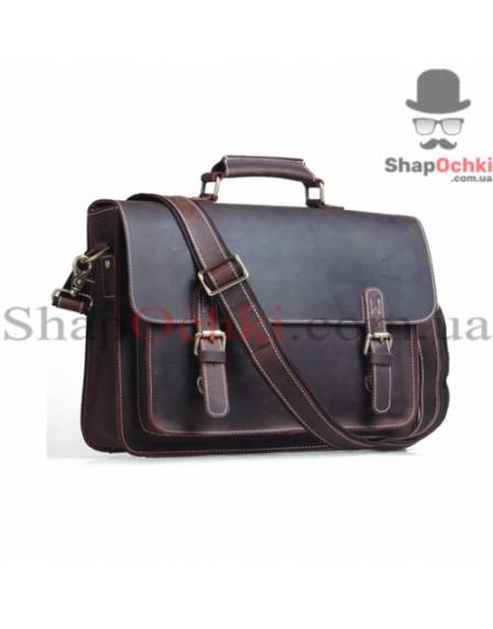 Портфель чоловічий Tiding Bag t1099, шкіра, коричневий
