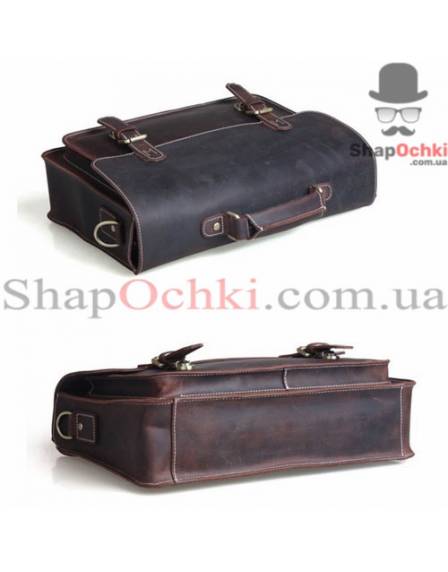 Портфель чоловічий Tiding Bag t1099, шкіра, коричневий