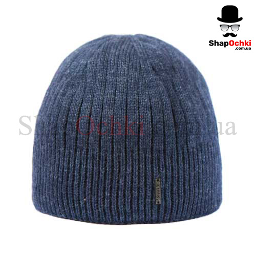 Шапка мужская 3*1 с подкладом 5022, джинс, резинка