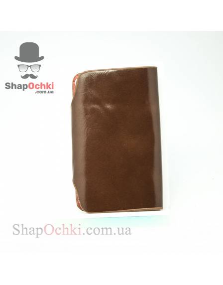 Візитниця Shaishi 2174, шкір/зам, коричнева