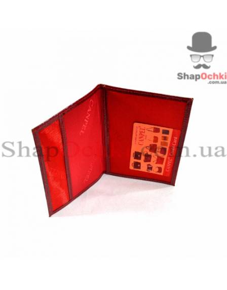 Обложка для документов Canpellini, 002-15, кожа, красная