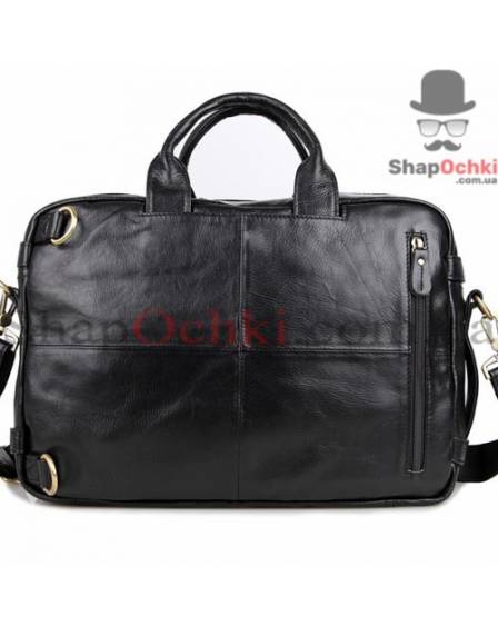 Сумка рюкзак чоловіча Tiding Bag 7026A, шкіра, чорна