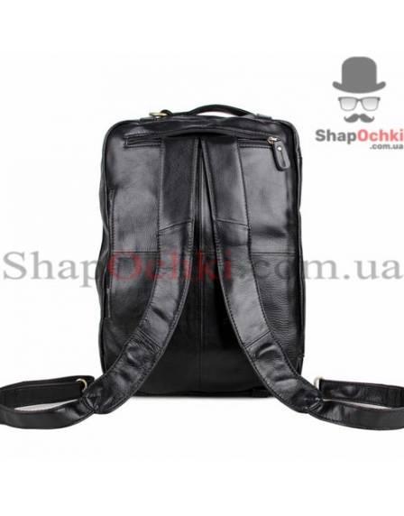 Сумка рюкзак чоловіча Tiding Bag 7026A, шкіра, чорна
