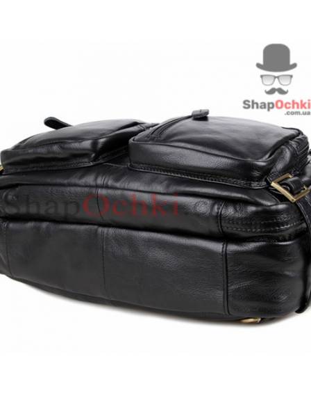 Сумка рюкзак чоловіча Tiding Bag 7026A, шкіра, чорна