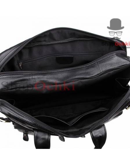 Сумка рюкзак чоловіча Tiding Bag 7026A, шкіра, чорна