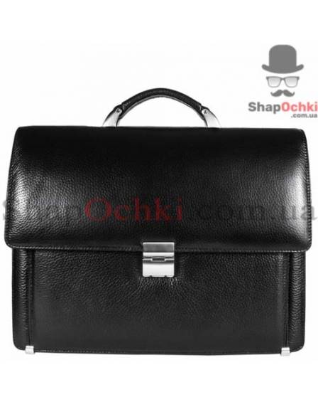 Портфель мужской Desisan, 319-011, кожа, черный