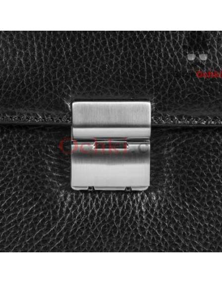 Портфель мужской Desisan, 319-011, кожа, черный