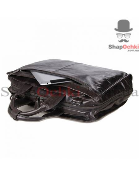 Сумка чоловіча Tiding Bag 7243J, шкіра, сіро-коричнева