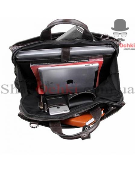 Сумка чоловіча Tiding Bag 7243J, шкіра, сіро-коричнева