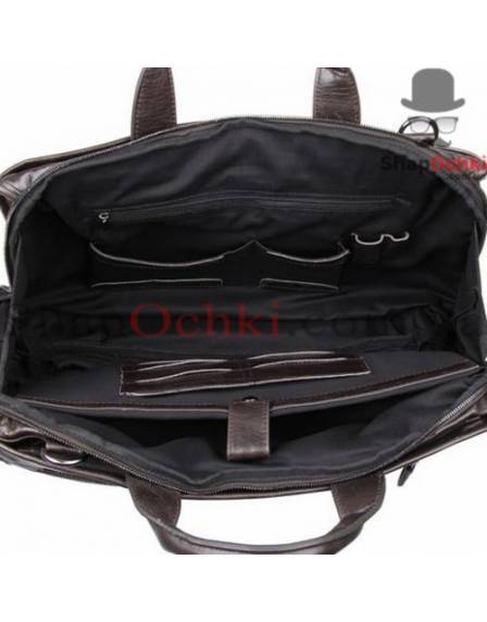 Сумка чоловіча Tiding Bag 7243J, шкіра, сіро-коричнева