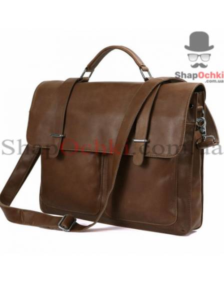 Сумка чоловіча Tiding Bag 7100B-2, шкіра, коричнева