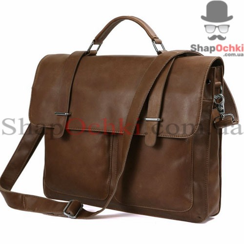 Сумка мужская Tiding Bag 7100B-2,  кожа,  коричневая