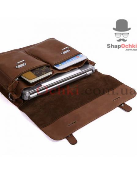Сумка чоловіча Tiding Bag 7100B-2, шкіра, коричнева