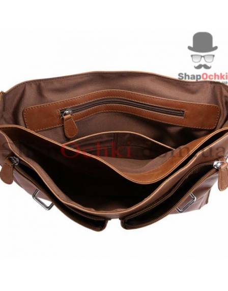 Сумка чоловіча Tiding Bag 7100B-2, шкіра, коричнева