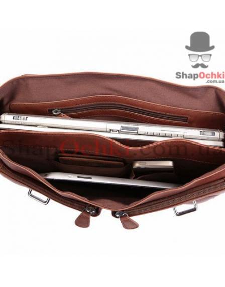 Сумка чоловіча Tiding Bag 7100B-2, шкіра, коричнева