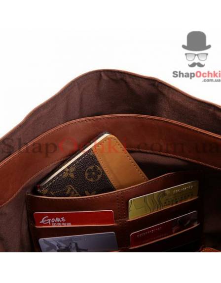Сумка чоловіча Tiding Bag 7100B-2, шкіра, коричнева