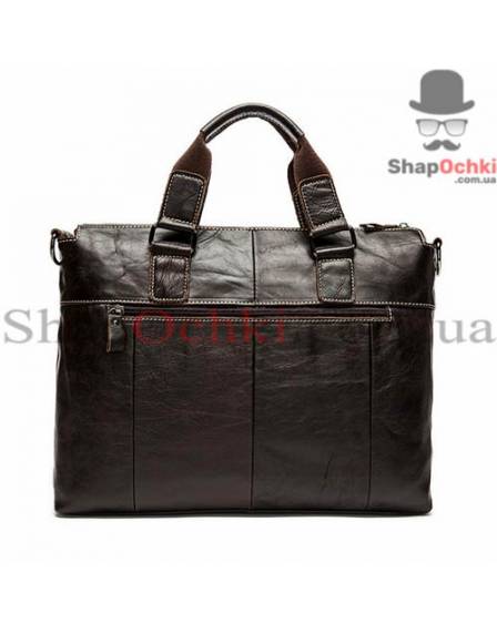 Сумка чоловіча Tiding Bag 7264C, шкіра, шоколад