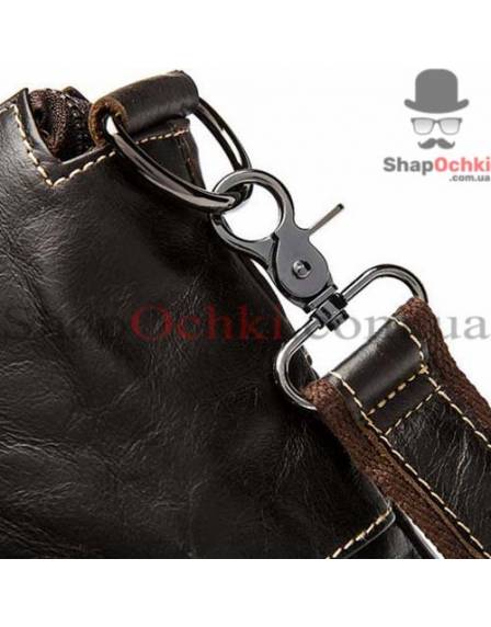 Сумка чоловіча Tiding Bag 7264C, шкіра, шоколад