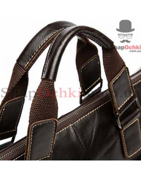 Сумка чоловіча Tiding Bag 7264C, шкіра, шоколад