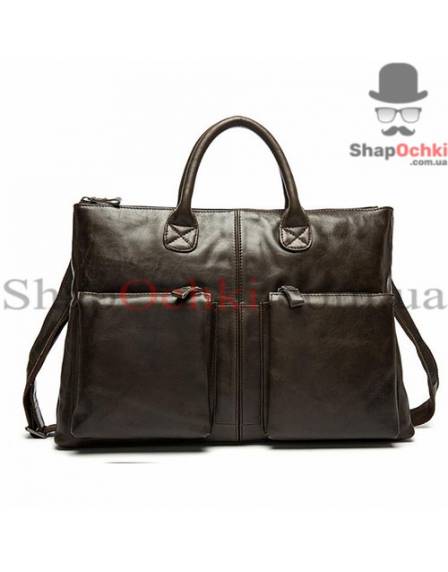Сумка чоловіча Tiding Bag 7241С, шкіра, шоколад