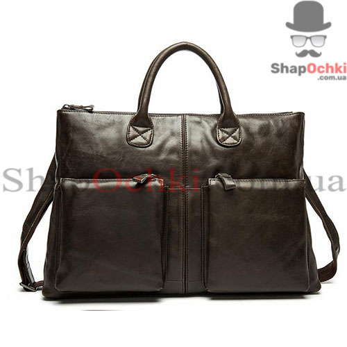 Сумка чоловіча Tiding Bag 7241С,  шкіра,  шоколад