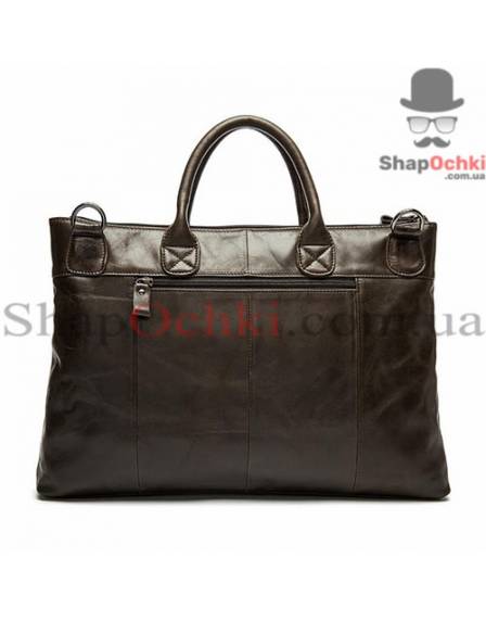 Сумка чоловіча Tiding Bag 7241С, шкіра, шоколад