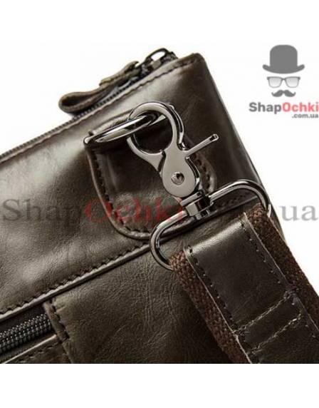 Сумка чоловіча Tiding Bag 7241С, шкіра, шоколад