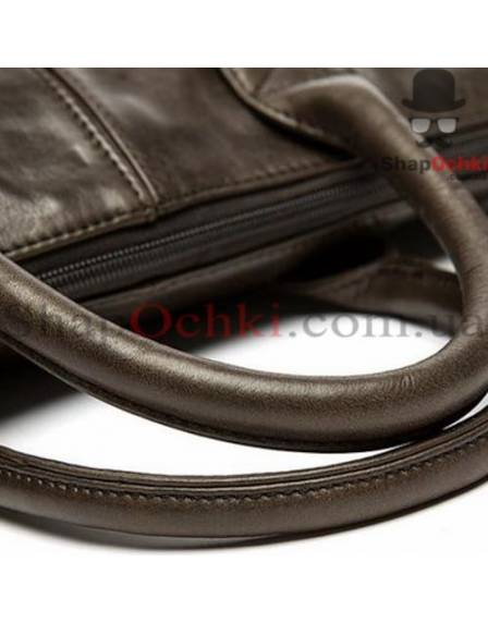 Сумка чоловіча Tiding Bag 7241С, шкіра, шоколад