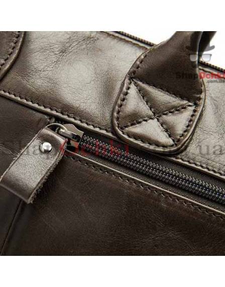 Сумка чоловіча Tiding Bag 7241С, шкіра, шоколад