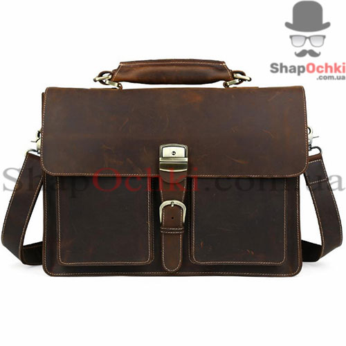 Портфель чоловічий Tiding Bag t10315,  кожа,  темно-коричневий