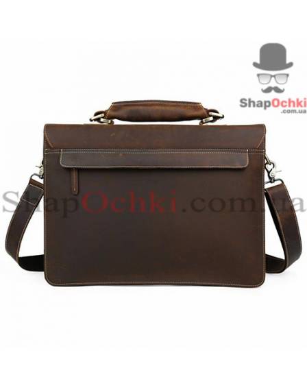 Портфель чоловічий Tiding Bag t10315, кожа, темно-коричневий
