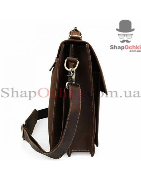 Портфель чоловічий Tiding Bag t10315, кожа, темно-коричневий