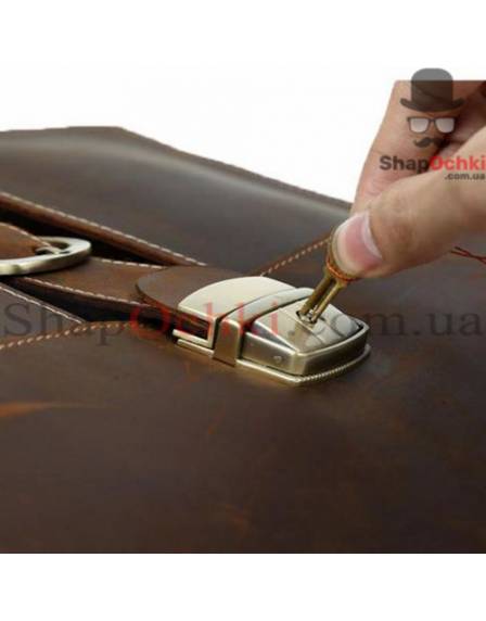 Портфель чоловічий Tiding Bag t10315, кожа, темно-коричневий
