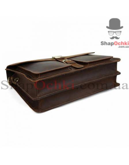 Портфель чоловічий Tiding Bag t10315, кожа, темно-коричневий