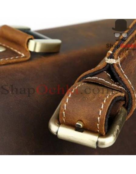 Портфель чоловічий Tiding Bag t10315, кожа, темно-коричневий