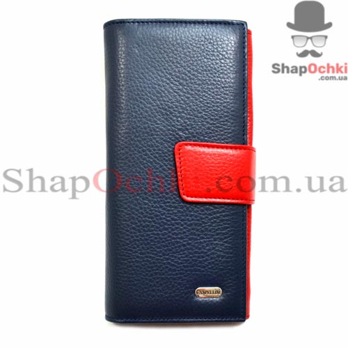 Кошелек женcкий Canpellini,  700-241 DM,  кожа,  синий/красный