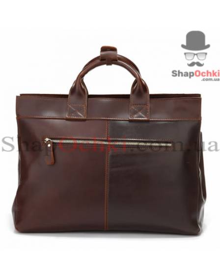 Сумка чоловіча Tiding Bag 7107R, шкіра, темно-коричнева