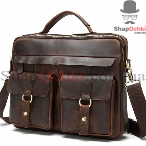 Сумка мужская Bexhill BX8001C,  кожа,  коричневая