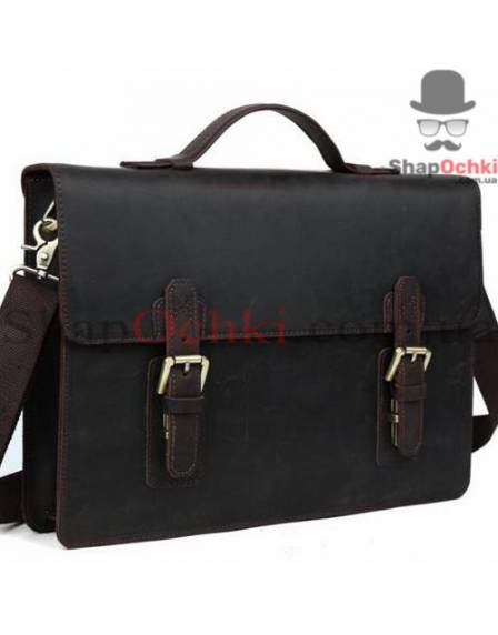 Портфель чоловічий Tiding Bag t1148, шкіра, темно-коричневий
