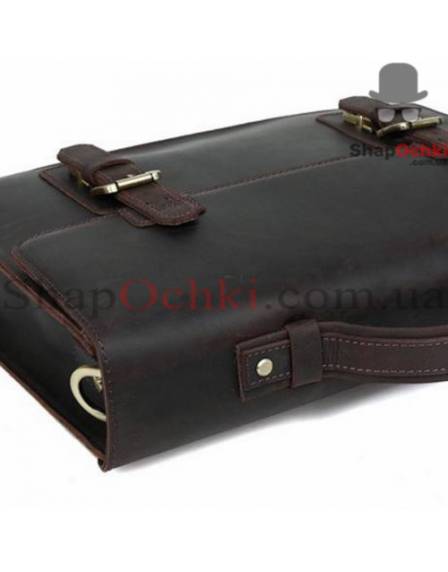 Портфель чоловічий Tiding Bag t1148, шкіра, темно-коричневий