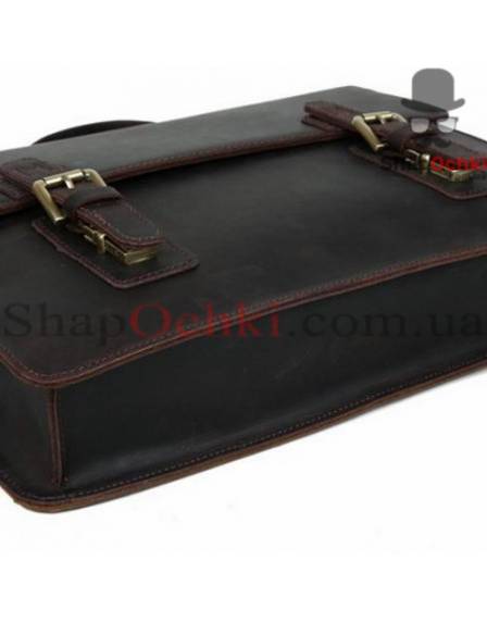 Портфель чоловічий Tiding Bag t1148, шкіра, темно-коричневий
