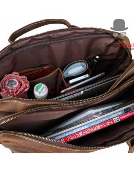 Сумка чоловіча Tiding Bag t29523, шкіра, колір коричневий