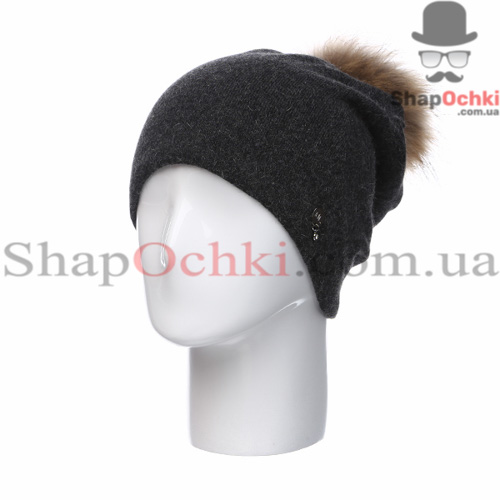 Шапка женская Leks,  Мечта,  антрацит меланж