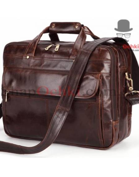 Сумка чоловіча Jasper&Maine 7146C, шкіра, колір кофейний