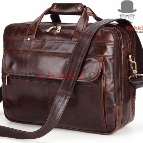 Сумка мужская Jasper&Maine 7146C,  кожа,  цвет кофейный