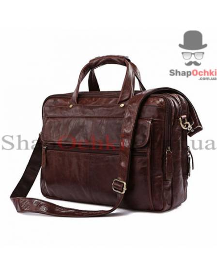 Сумка чоловіча Jasper&Maine 7146C, шкіра, колір кофейний