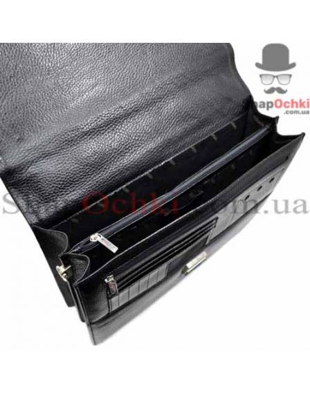 Портфель мужской Desisan, 5006-011, кожа, черный