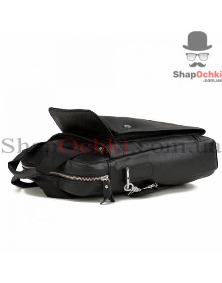 Сумка мессенджер мужская Tiding Bag M38-8861A, кожа, цвет черный
