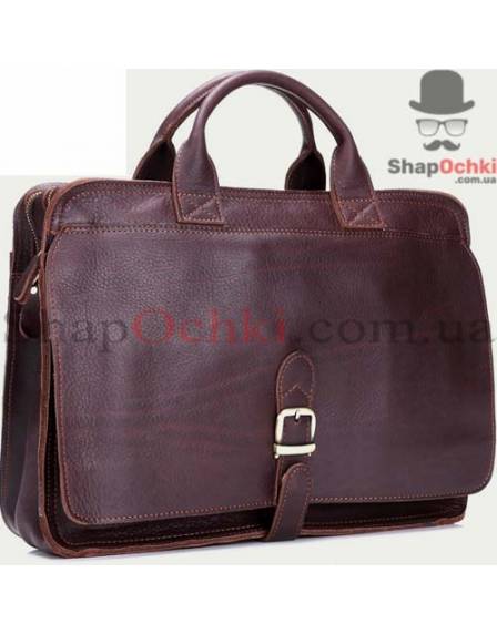 Сумка чоловіча Tiding Bag 7029Q, шкіра, темно-коричнева